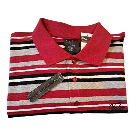 VTG FUBU  New Deadstock Polo  Retro HipHop 90s Y2K     SZ XXL - Picture 8 of 8